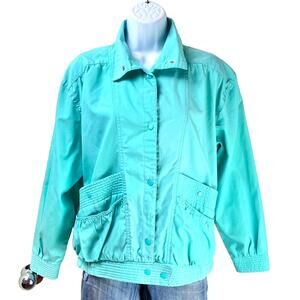Vintage 70’s 80’s Dawn Jacket Teal Dawn Sz Med